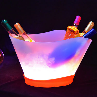 12L recarregável Light Up Painting Laser LED Balde de gelo para champagne e garrafa de vinho