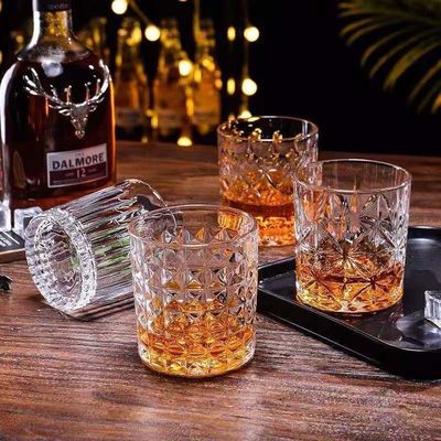Copo de Whiskey Tequila de 300 ml de capacidade com vidro Max Diamond e exquisito tumbler