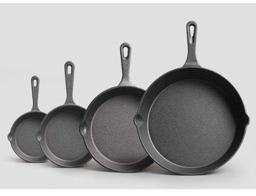 Caixa de ferro fundido 9-30cm Skillet pré-sazão para ambas as necessidades de cozinha exterior interior