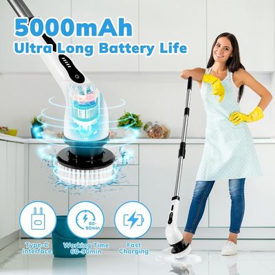 2024 Upgraded 9 em 1 Brush de limpeza elétrica recarregável portátil sustentável e fácil