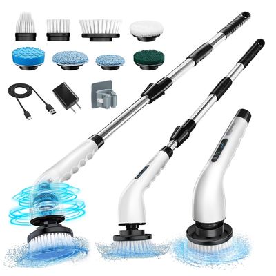 2024 Upgraded 9 em 1 Brush de limpeza elétrica recarregável portátil sustentável e fácil