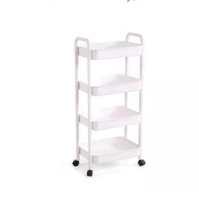 Prateleira de cozinha organizador quadrado giratório 4 camadas preto armazenamento doméstico rack cesta de carrinho de carrinho