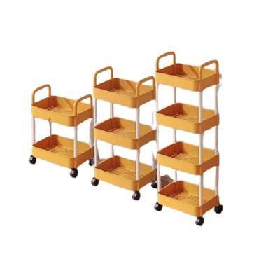 Prateleira de cozinha organizador quadrado giratório 4 camadas preto armazenamento doméstico rack cesta de carrinho de carrinho