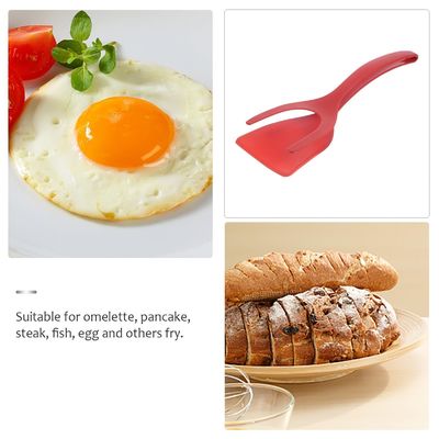 Ferramentas de frutas e vegetais Tipo 2 em 1 Espatula Tong Material PPA Grip e Flip Egg Clip