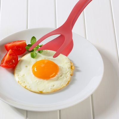 Ferramentas de frutas e vegetais Tipo 2 em 1 Espatula Tong Material PPA Grip e Flip Egg Clip