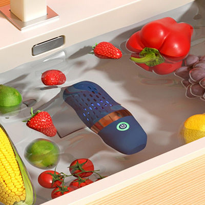 Limpeza de alimentos sem fio de forma de cápsula de forma de bateria para casa pequena Cor azul escuro