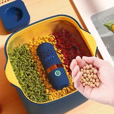 Limpeza de alimentos sem fio de forma de cápsula de forma de bateria para casa pequena Cor azul escuro