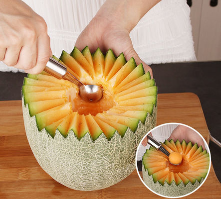 Ferramentas de frutas e vegetais de aço inoxidável 6 peças para cozinha multifuncional