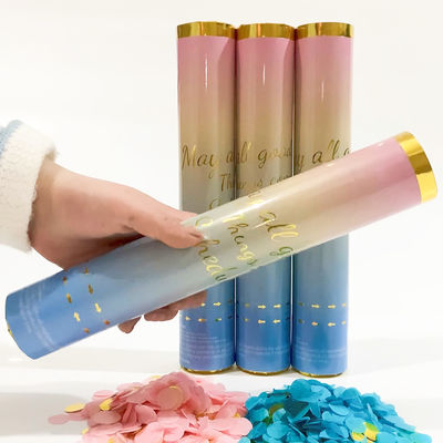Canhão de Confetti com Logotipo Personalizado - 100cm de fumaça de Confetti