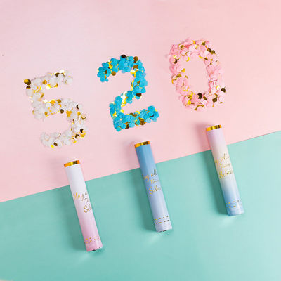 Canhão de Confetti com Logotipo Personalizado - 100cm de fumaça de Confetti