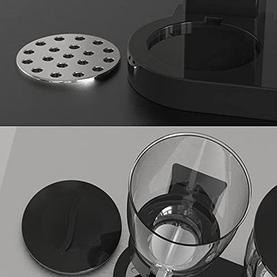 Dispensador de cereais de copos duplos 2L Dispensador de alimentos secos