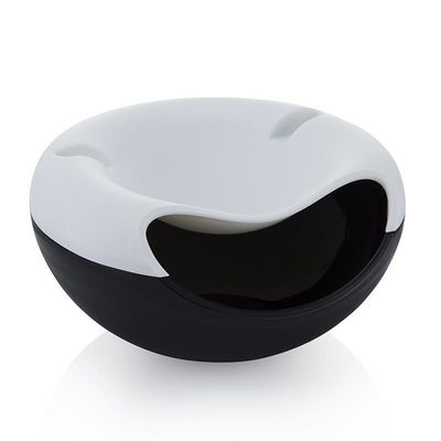 Maximize o tempo de lanche com este recipiente de frutas secas de duas camadas e suporte de telefone