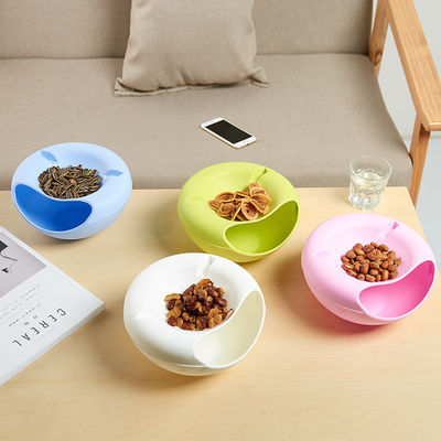 Maximize o tempo de lanche com este recipiente de frutas secas de duas camadas e suporte de telefone