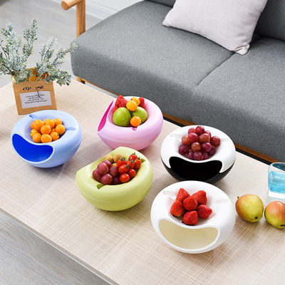 Maximize o tempo de lanche com este recipiente de frutas secas de duas camadas e suporte de telefone