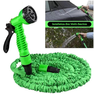 Irrigação Simples Expandivel Flex Magic aquecido mangueira de jardim 25-200FT com pistola de pulverização