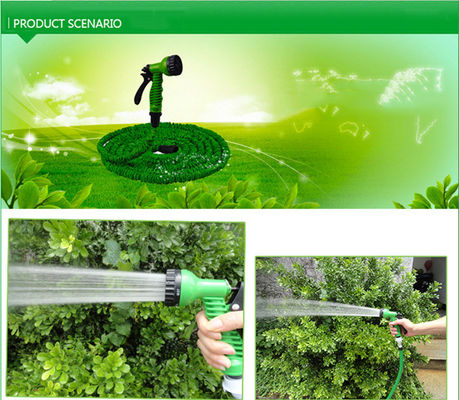 25-250ft alta pressão de trabalho pesado jardim mangueira de água spray bocal com mangueira expansível