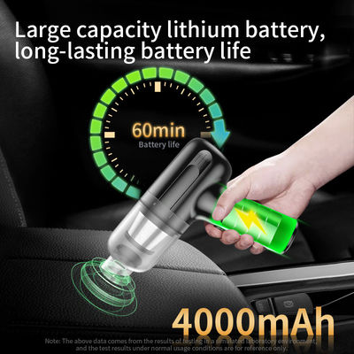 90w 9000PA aspirador portátil sem fio com motor sem escova e fonte de alimentação USB