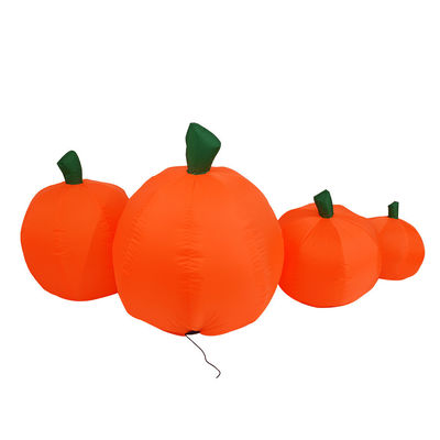 2.2m Long Outdoor Indoor Halloween inflável abóboras Decorações com luzes LED
