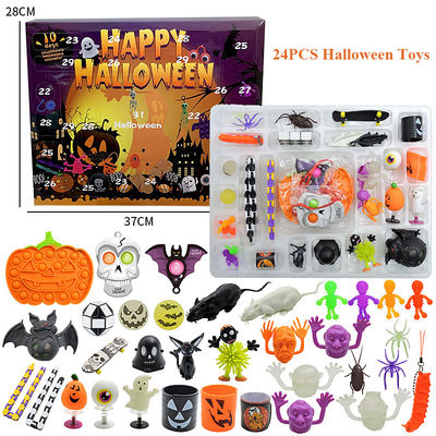 Cartoon Fidget Squishy Toy 18pcs 24pcs Blind Box Halloween Brinquedos Espremido Brinquedos para Crianças