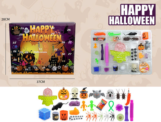 Cartoon Fidget Squishy Toy 18pcs 24pcs Blind Box Halloween Brinquedos Espremido Brinquedos para Crianças