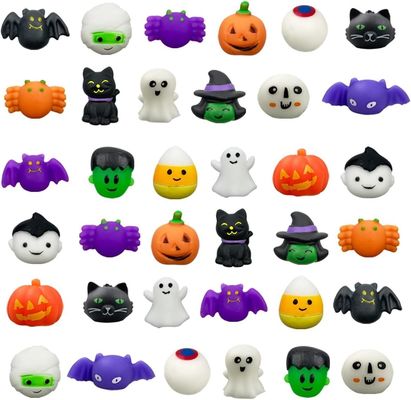 Cartoon Fidget Squishy Toy 18pcs 24pcs Blind Box Halloween Brinquedos Espremido Brinquedos para Crianças
