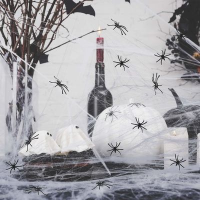 Poliéster Teia de Aranha Fio de Algodão Casa Assombrada Decoração para Halloween Requisitos de Festa