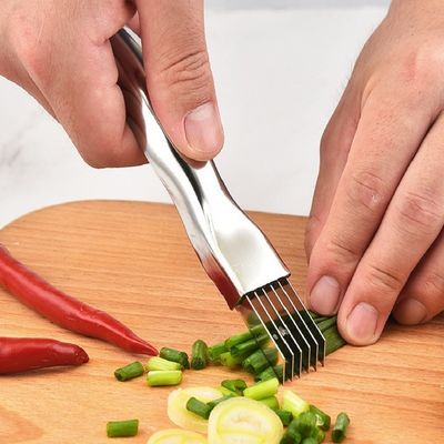 Faca de triturador de escalões de 430 de aço inoxidável para ferramentas de frutas e vegetais