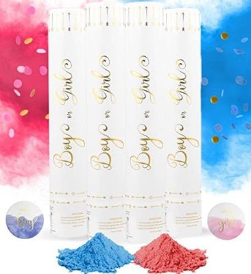 60cm Gênero Revelar Confeti Cannon Popper Fumo Pó Confeti Bastões para suprimentos de festa