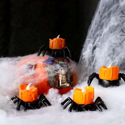 Decorações de Halloween LED Candeeiro de abóbora Luzes noturnas Lâmpadas de candelabro Ornamentos 8 * 12cm