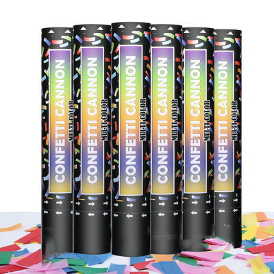 40cm Multicolor Biodegradable Party Popper Confetti Canhões para celebrações coloridas