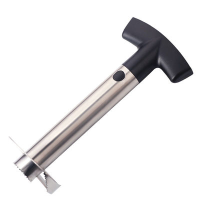 24*11cm Máquina manual de cortar frutas de aço inoxidável com lâmina afiada e alça removível