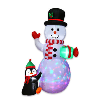 Decorações de festas de poliéster Ornamentações com luzes de Natal LED Papai Noel navidad