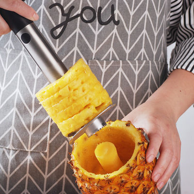 24*11cm Máquina manual de cortar frutas de aço inoxidável com lâmina afiada e alça removível