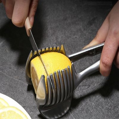 Máquina de cortar frutas de aço inoxidável 304 utensílios de cozinha portáteis cortador de tomate cortador de limão