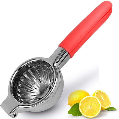 Expector de pressão de citrinos manual com alça de borracha de silicone e design de aço inoxidável