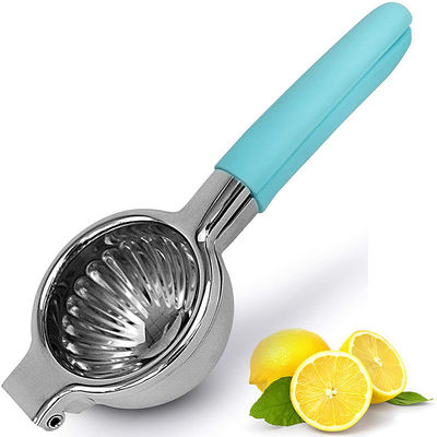 Expector de pressão de citrinos manual com alça de borracha de silicone e design de aço inoxidável