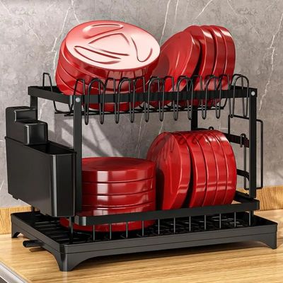 85*32*15cm Rack organizador para secagem sustentável e higiênica de pratos