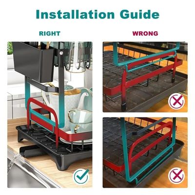 85*32*15cm Rack organizador para secagem sustentável e higiênica de pratos