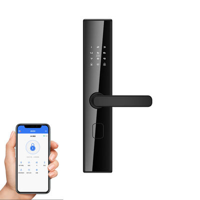 Segurança exterior Porta digital com Tuya Ttlock e reconhecimento de impressões digitais