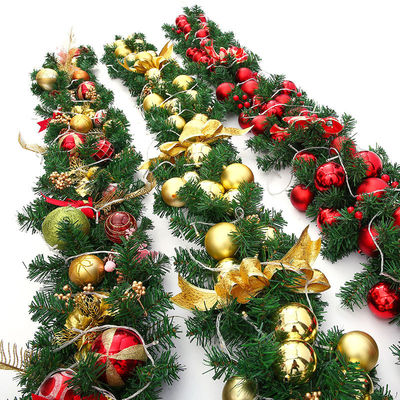 Decoração de bandeira de rotão de Natal com luzes LED e logotipo personalizado