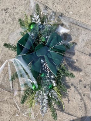 Escadaria de Natal Guirlanda Decoração de Escadaria Ornamento com Círculo de Rattan Natural OEM ODM