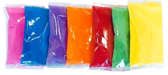 13*18cm Tamanho Amido de milho Rainbow Run para Festival Amido de cor