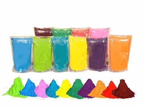 13*18cm Tamanho Amido de milho Rainbow Run para Festival Amido de cor