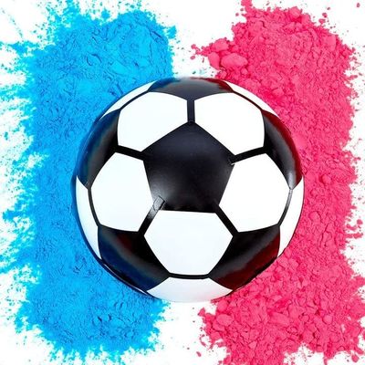 Gênero Revelar Adereços Confetti Powder Filler 14*14*14cm Futebol para celebrações do bebê