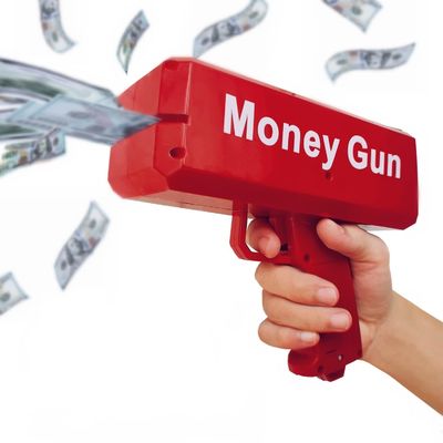 18.5cmX8cmX17.5cm Pistola de moedas de plástico para casamentos