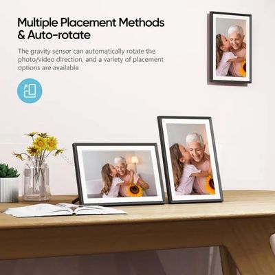 Fornecimento a granel 10 polegadas 16g WiFi LCD Cloud Video Download Frameo Quadro de fotografia digital