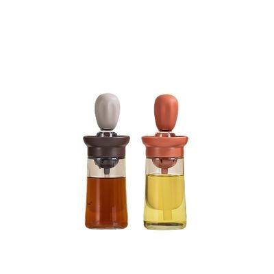 Olive Superior vidro de medição de óleo e vinagre Dispensador de garrafa para cozinha 6.45 * 20cm