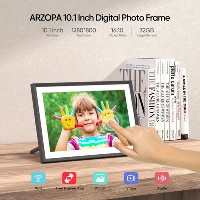 Fornecimento a granel 10 polegadas 16g WiFi LCD Cloud Video Download Frameo Quadro de fotografia digital