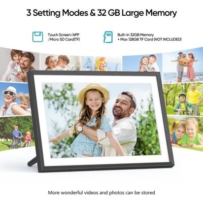 Fornecimento a granel 10 polegadas 16g WiFi LCD Cloud Video Download Frameo Quadro de fotografia digital