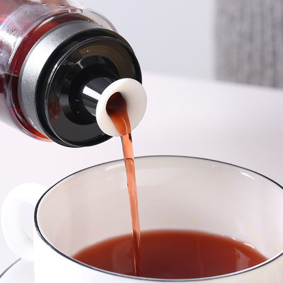 Pulverizador de óleo de vidro Dispensador de vinagre garrafa 280ml 9.5oz com bomba de medida de escala